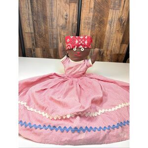 Vintage Handmade Primitive Rag Doll Folk Art Country Decor